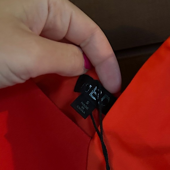 NWT Revolve NBD Jasper Mini Dress in Red Orange Size Small - Picture 6 of 6